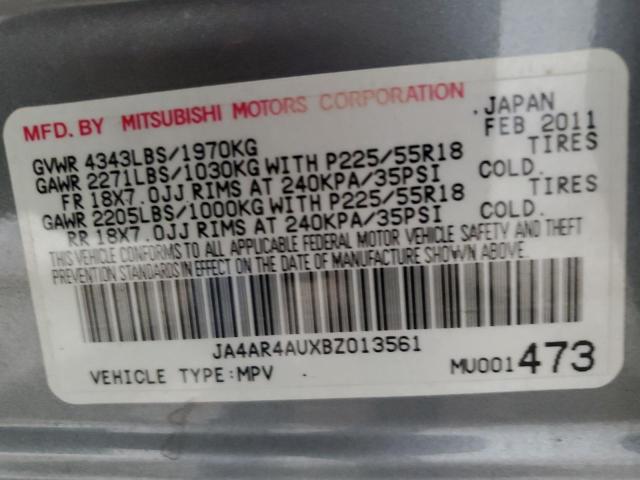 Photo 12 VIN: JA4AR4AUXBZ013561 - MITSUBISHI OUTLANDER 