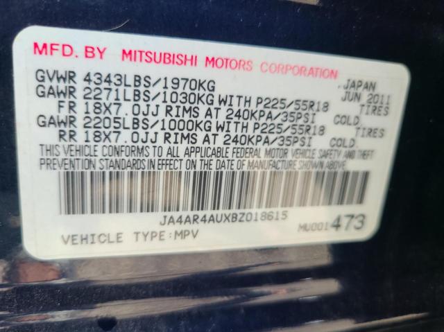 Photo 9 VIN: JA4AR4AUXBZ018615 - MITSUBISHI OUTLANDER 