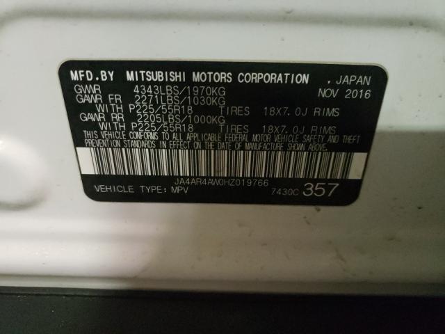 Photo 9 VIN: JA4AR4AW0HZ019766 - MITSUBISHI OUTLANDER 