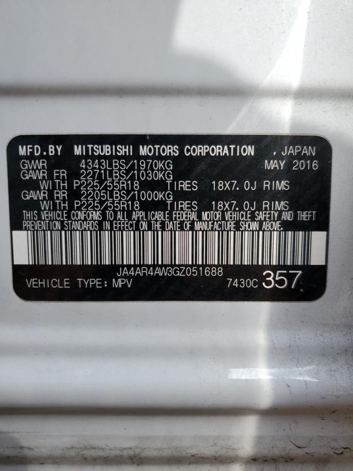 Photo 13 VIN: JA4AR4AW3GZ051688 - MITSUBISHI OUTLANDER 