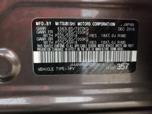 Photo 9 VIN: JA4AR4AW5HZ028656 - MITSUBISHI OUTLANDER 