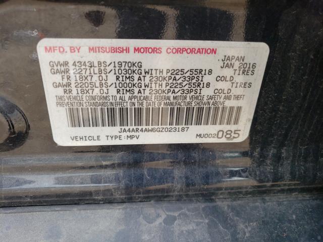 Photo 9 VIN: JA4AR4AW6GZ023187 - MITSUBISHI OUTLANDER 