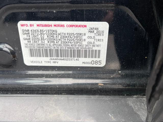 Photo 9 VIN: JA4AR4AW6GZ037140 - MITSUBISHI OUTLANDER 