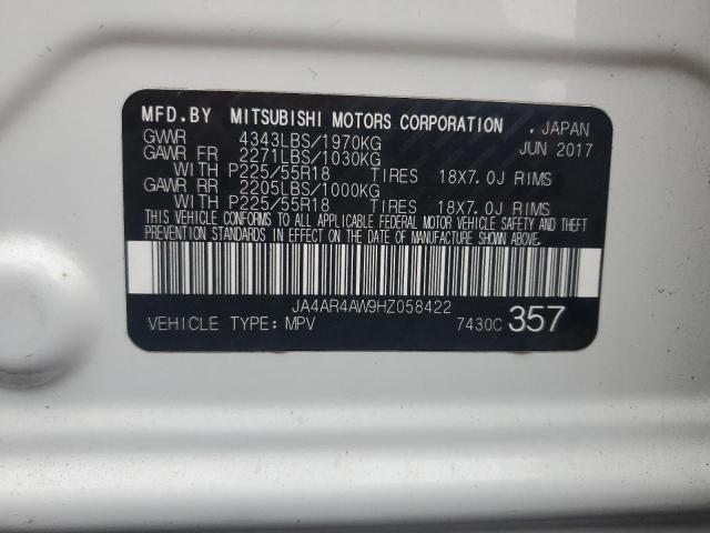 Photo 12 VIN: JA4AR4AW9HZ058422 - MITSUBISHI OUTLANDER 