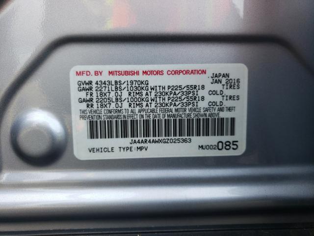 Photo 9 VIN: JA4AR4AWXGZ025363 - MITSUBISHI OUTLANDER 