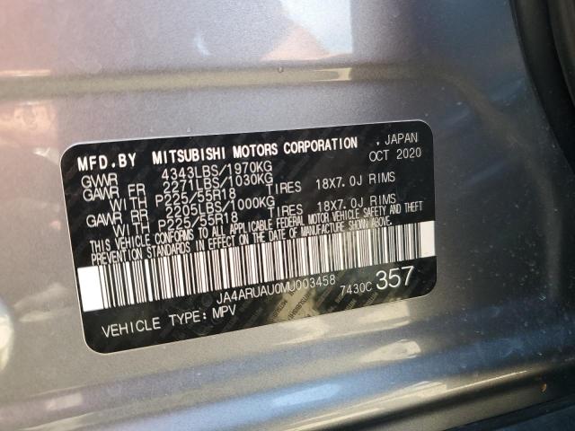 Photo 12 VIN: JA4ARUAU0MU003458 - MITSUBISHI OUTLANDER 