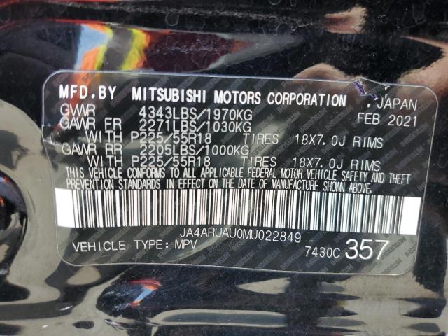 Photo 13 VIN: JA4ARUAU0MU022849 - MITSUBISHI OUTLANDER 