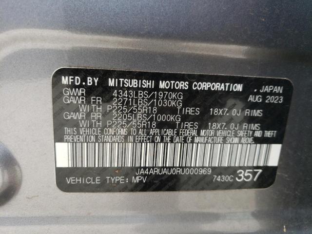 Photo 11 VIN: JA4ARUAU0RU000969 - MITSUBISHI OUTLANDER 