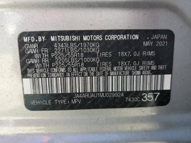 Photo 12 VIN: JA4ARUAU1MU029924 - MITSUBISHI OUTLANDER 