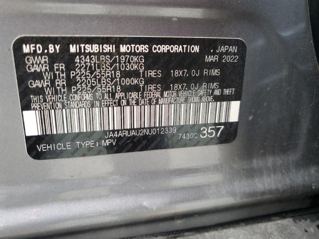 Photo 12 VIN: JA4ARUAU2NU012339 - MITSUBISHI OUTLANDER 