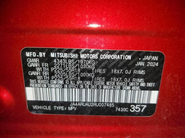 Photo 12 VIN: JA4ARUAU2RU007485 - MITSUBISHI OUTLANDER 