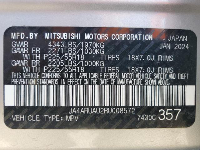 Photo 13 VIN: JA4ARUAU2RU008572 - MITSUBISHI OUTLANDER 