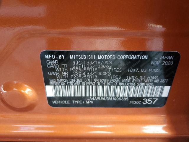 Photo 12 VIN: JA4ARUAU3MU006385 - MITSUBISHI OUTLANDER 