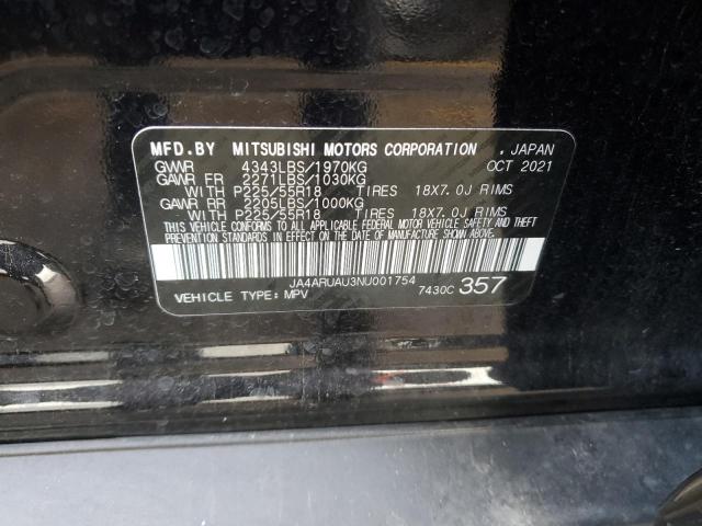 Photo 12 VIN: JA4ARUAU3NU001754 - MITSUBISHI OUTLANDER 