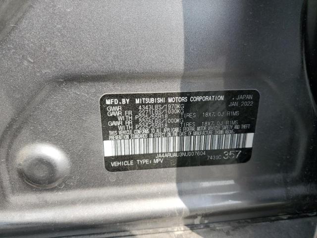 Photo 9 VIN: JA4ARUAU3NU007604 - MITSUBISHI OUTLANDER 