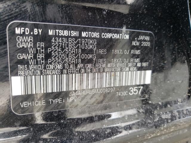 Photo 9 VIN: JA4ARUAU5MU008297 - MITSUBISHI OUTLANDER 