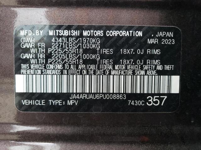 Photo 12 VIN: JA4ARUAU6PU008863 - MITSUBISHI OUTLANDER 