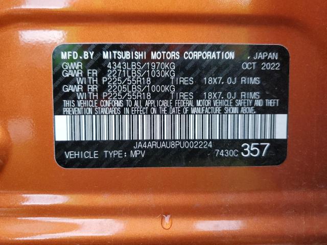 Photo 12 VIN: JA4ARUAU8PU002224 - MITSUBISHI OUTLANDER 