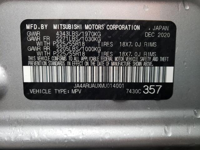 Photo 9 VIN: JA4ARUAUXMU014001 - MITSUBISHI OUTLANDER 