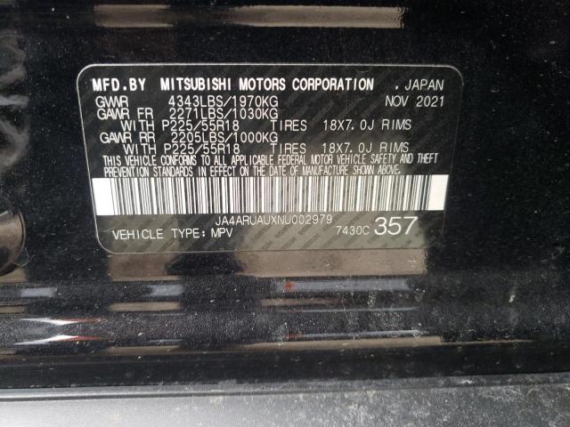 Photo 11 VIN: JA4ARUAUXNU002979 - MITSUBISHI OUTLANDER 