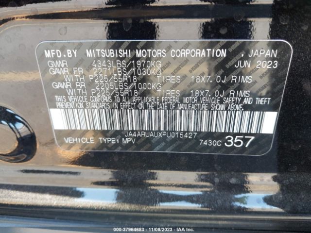 Photo 8 VIN: JA4ARUAUXPU015427 - MITSUBISHI OUTLANDER SPORT 