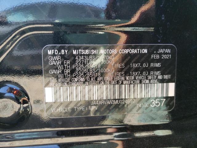 Photo 12 VIN: JA4ARVAW3MU024697 - MITSUBISHI OUTLANDER 