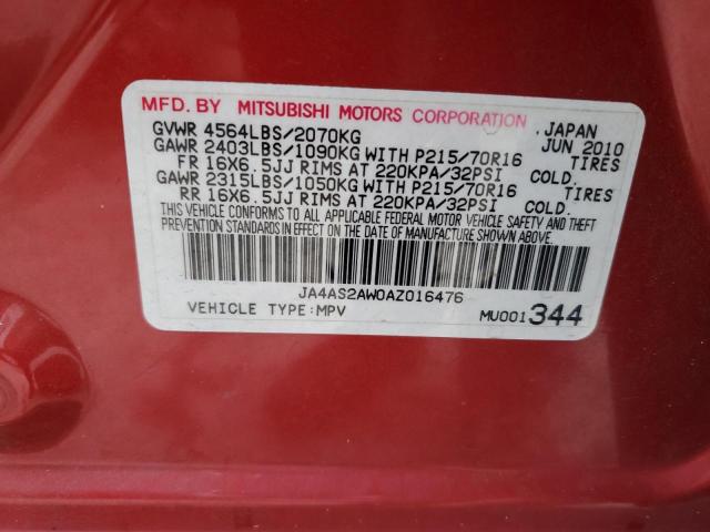 Photo 11 VIN: JA4AS2AW0AZ016476 - MITSUBISHI OUTLANDER 