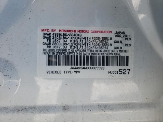 Photo 9 VIN: JA4AS3AW0CU003393 - MITSUBISHI OUTLANDER 