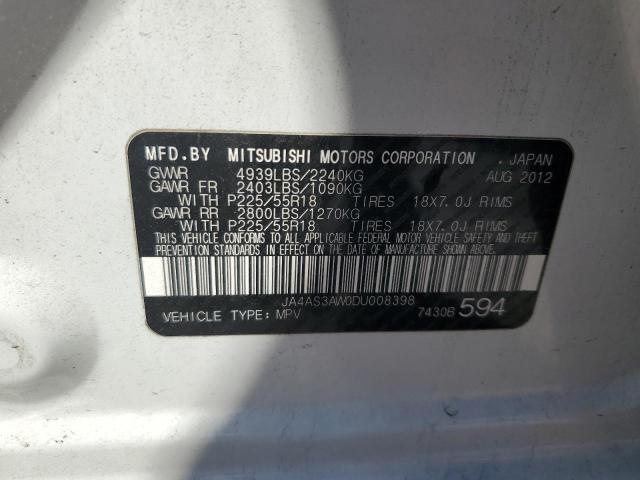 Photo 12 VIN: JA4AS3AW0DU008398 - MITSUBISHI OUTLANDER 