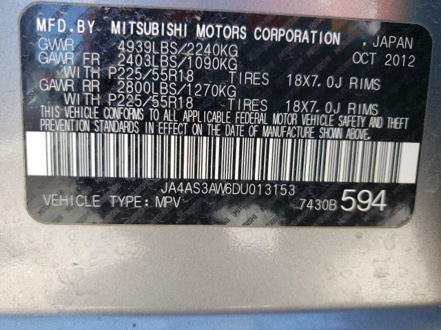 Photo 9 VIN: JA4AS3AW6DU013153 - MITSUBISHI OUTLANDER 