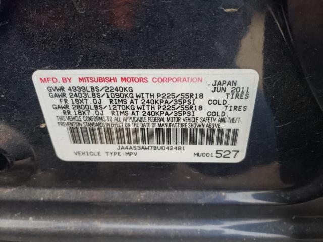 Photo 9 VIN: JA4AS3AW7BU042481 - MITSUBISHI OUTLANDER 