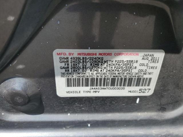 Photo 12 VIN: JA4AS3AW7CU003035 - MITSUBISHI OUTLANDER 