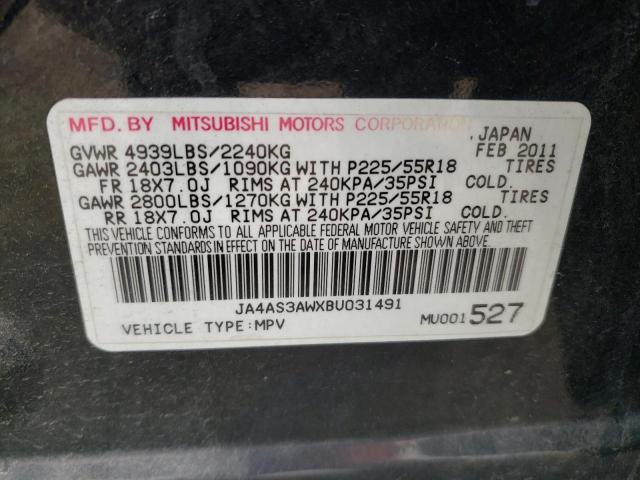 Photo 9 VIN: JA4AS3AWXBU031491 - MITSUBISHI OUTLANDER 