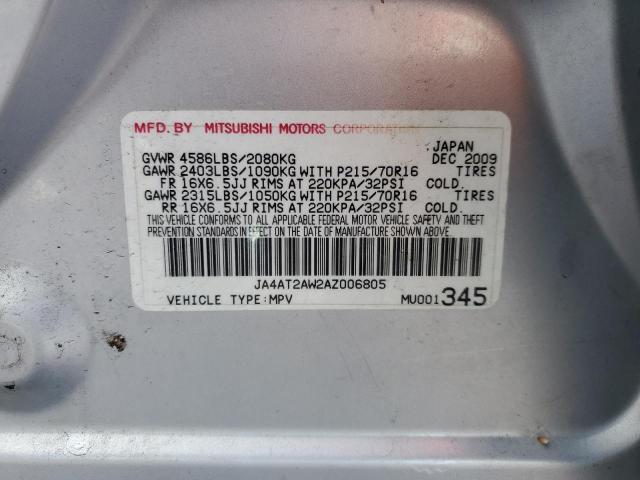 Photo 11 VIN: JA4AT2AW2AZ006805 - MITSUBISHI OUTLANDER 