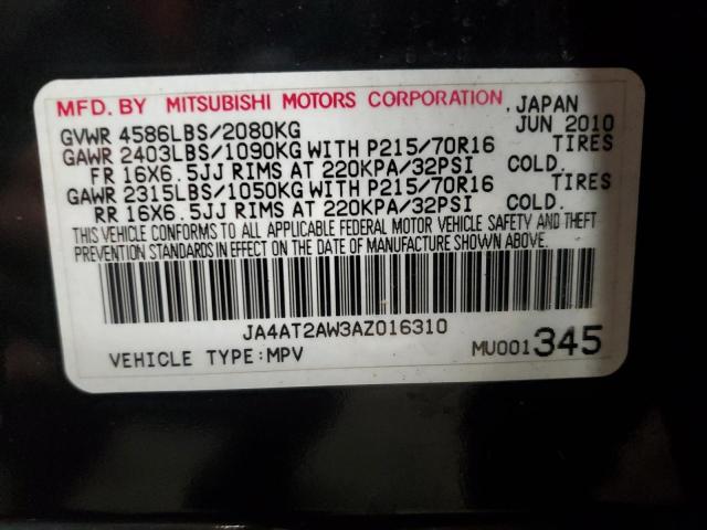 Photo 12 VIN: JA4AT2AW3AZ016310 - MITSUBISHI OUTLANDER 