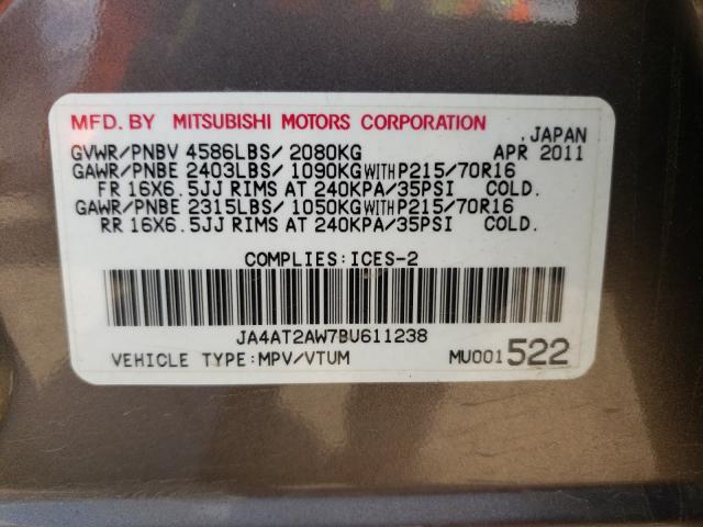 Photo 9 VIN: JA4AT2AW7BU611238 - MITSUBISHI OUTLANDER 