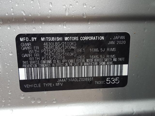 Photo 9 VIN: JA4AT3AA0LZ028931 - MITSUBISHI ECLIPSE CR 