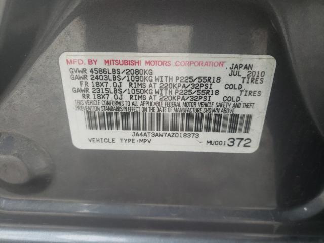 Photo 9 VIN: JA4AT3AW7AZ018373 - MITSUBISHI OUTLANDER 