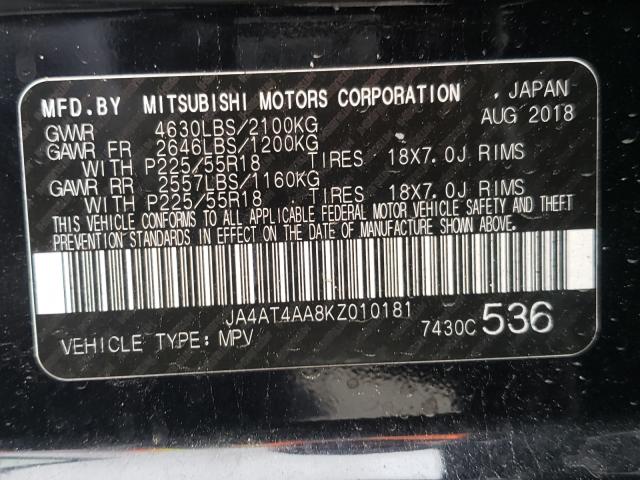 Photo 9 VIN: JA4AT4AA8KZ010181 - MITSUBISHI ECLIPSE CR 