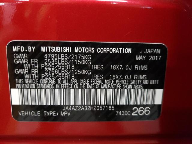 Photo 13 VIN: JA4AZ2A32HZ057185 - MITSUBISHI OUTLANDER 