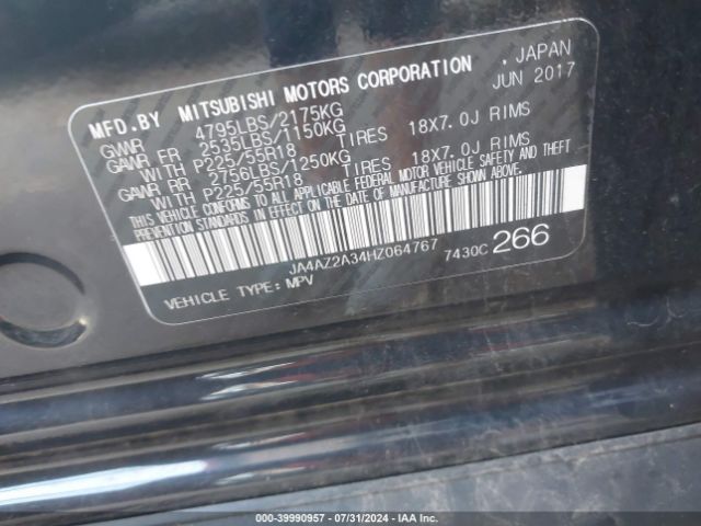 Photo 8 VIN: JA4AZ2A34HZ064767 - MITSUBISHI OUTLANDER 