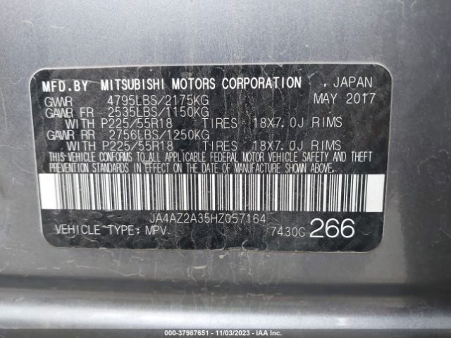 Photo 8 VIN: JA4AZ2A35HZ057164 - MITSUBISHI OUTLANDER 