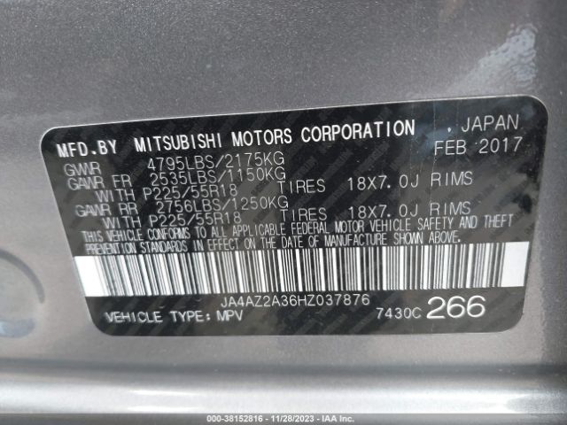 Photo 8 VIN: JA4AZ2A36HZ037876 - MITSUBISHI OUTLANDER 