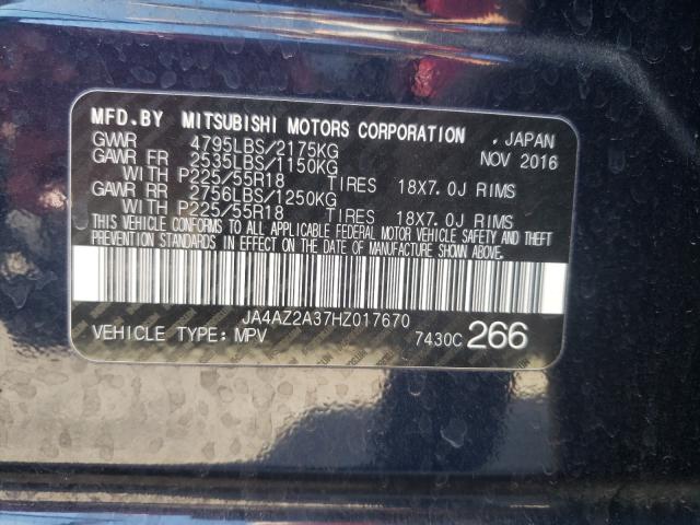 Photo 9 VIN: JA4AZ2A37HZ017670 - MITSUBISHI OUTLANDER 