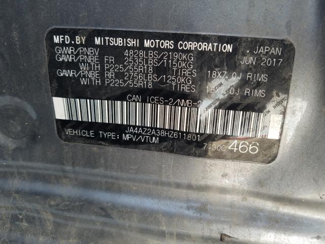 Photo 8 VIN: JA4AZ2A38HZ611801 - MITSUBISHI OUTLANDER 