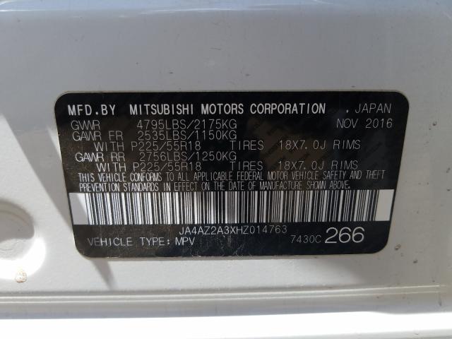 Photo 9 VIN: JA4AZ2A3XHZ014763 - MITSUBISHI OUTLANDER 