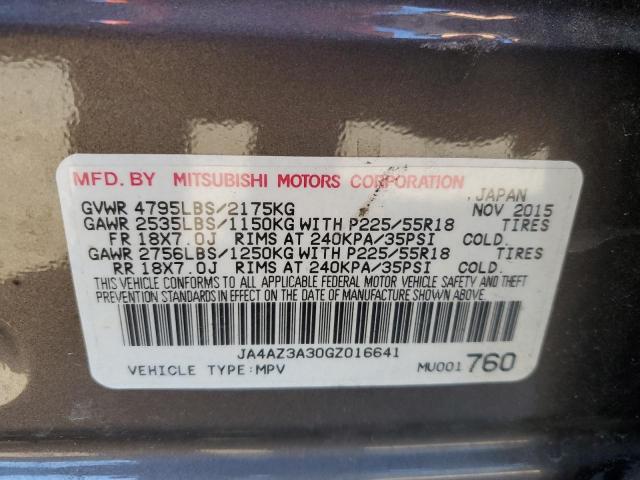 Photo 12 VIN: JA4AZ3A30GZ016641 - MITSUBISHI OUTLANDER 