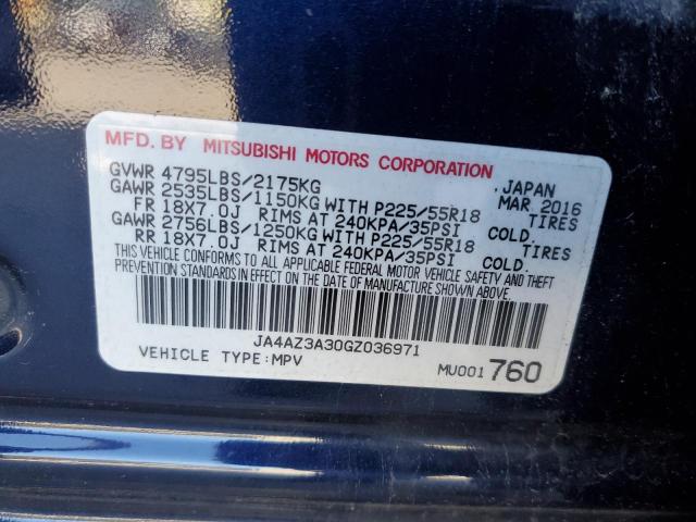 Photo 13 VIN: JA4AZ3A30GZ036971 - MITSUBISHI OUTLANDER 