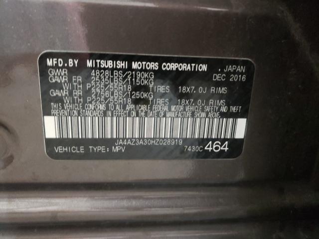 Photo 9 VIN: JA4AZ3A30HZ028919 - MITSUBISHI OUTLANDER 