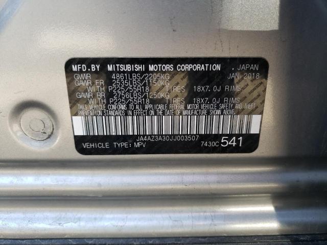 Photo 12 VIN: JA4AZ3A30JJ003507 - MITSUBISHI OUTLANDER 